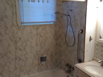 Gave this homeowner's bathroom a facelift. Here are a few photos, before, during...